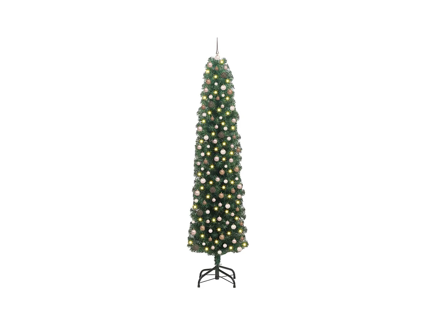 Sapin de Noël artificiel Vert 240 cm PVC et acier et plastique