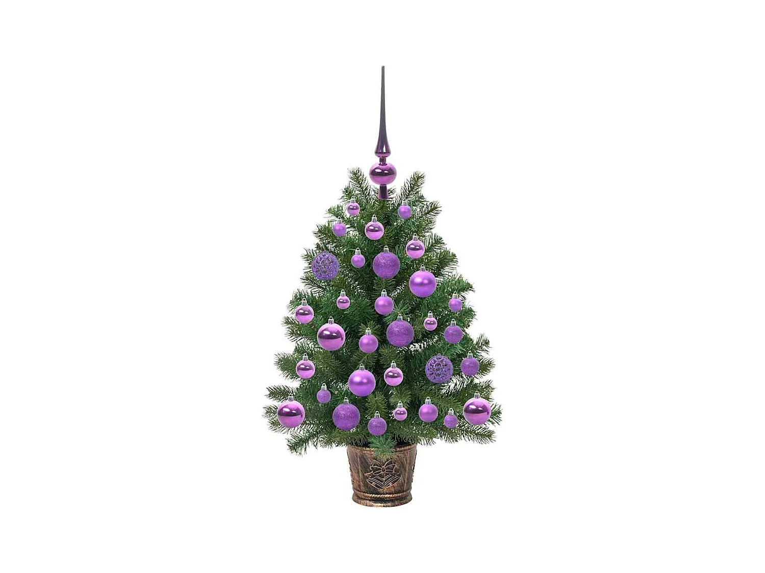 Sapin de Noël artificiel avec 150 LED Vert 75 cm PE et PVC