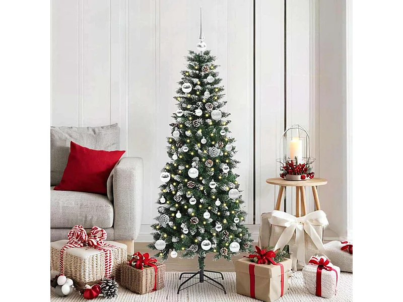 Sapin de Noël artificiel avec 150 LED Vert 66 x 66 x 150 cm