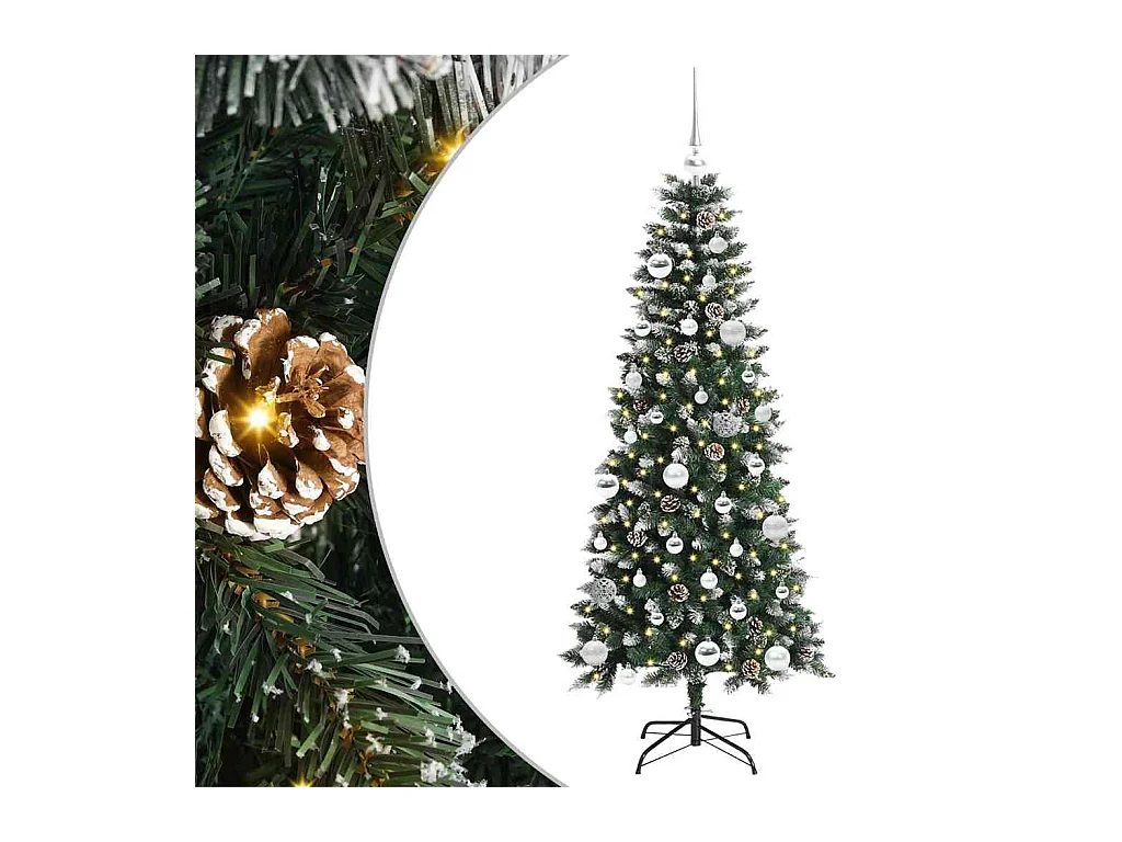 Árbol de Navidad artificial con 150 LED Verde 66 x 66 x 150 cm