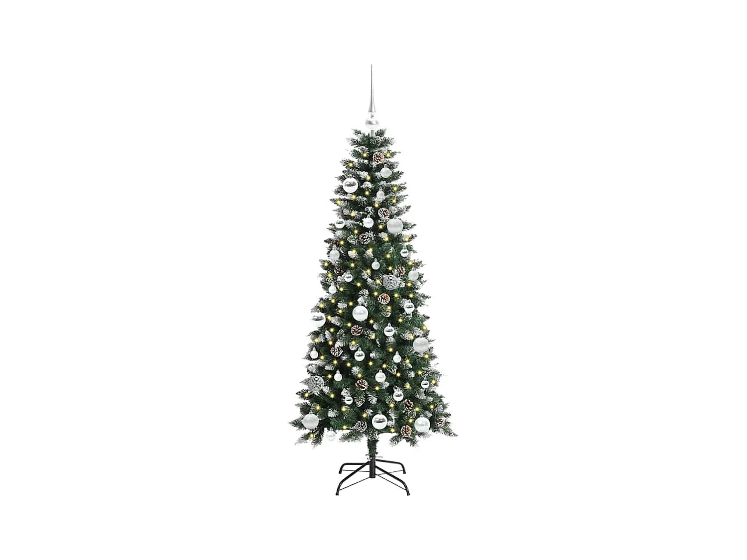 Árbol de Navidad artificial con 150 LED Verde 66 x 66 x 150 cm