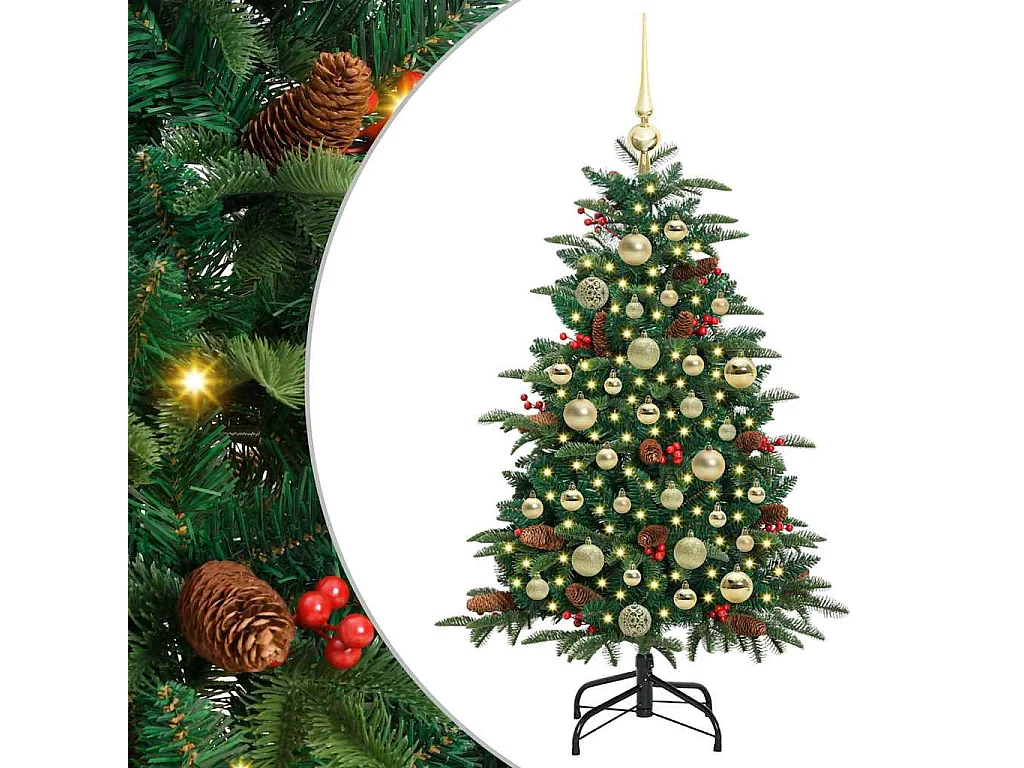Sapin de Noël artificiel Vert 120 cm PVC, métal et plastique