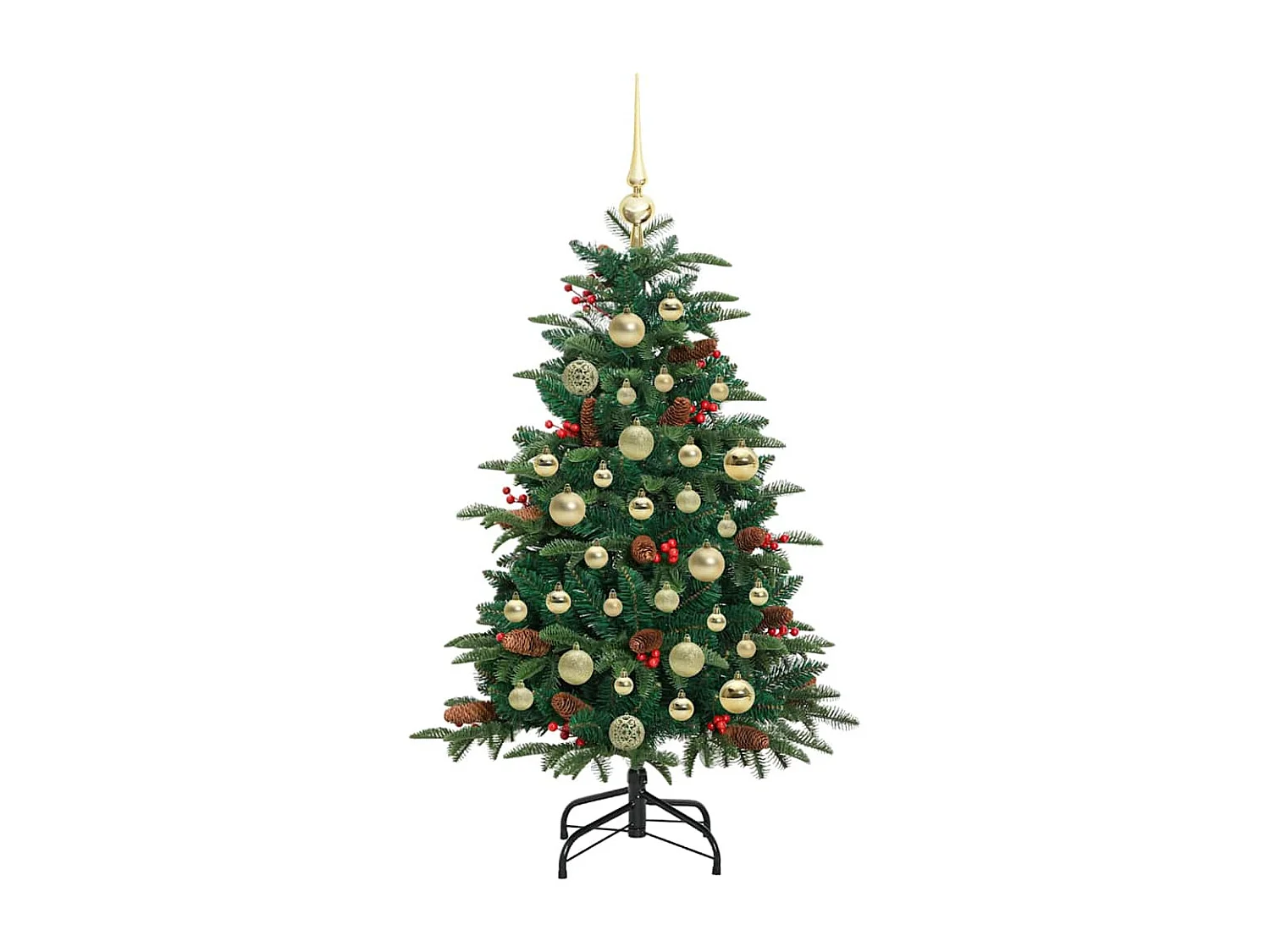 Sapin de Noël artificiel Vert 120 cm PVC, métal et plastique