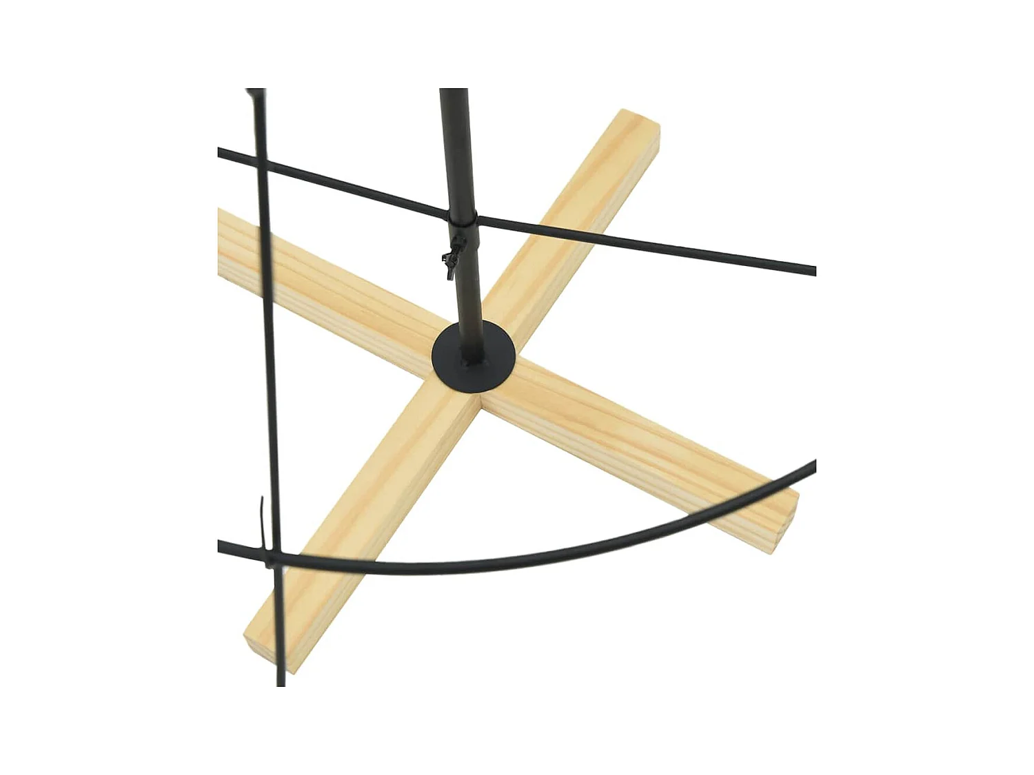 Kerst Cone Boom met standaard Zwart 150 cm Staal