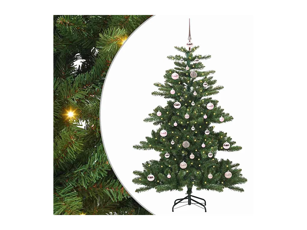 Árbol de Navidad artificial con ramas articuladas 150 cm PVC