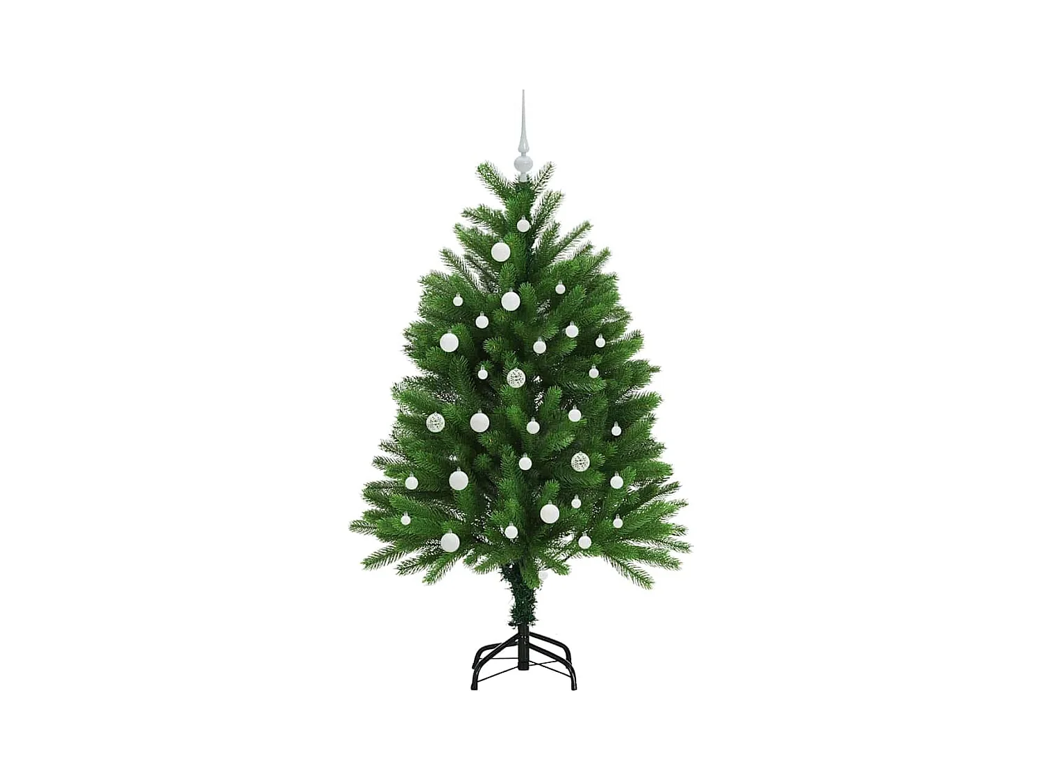 Sapin de Noël avec 150 LED avec support Vert 120 cm PE