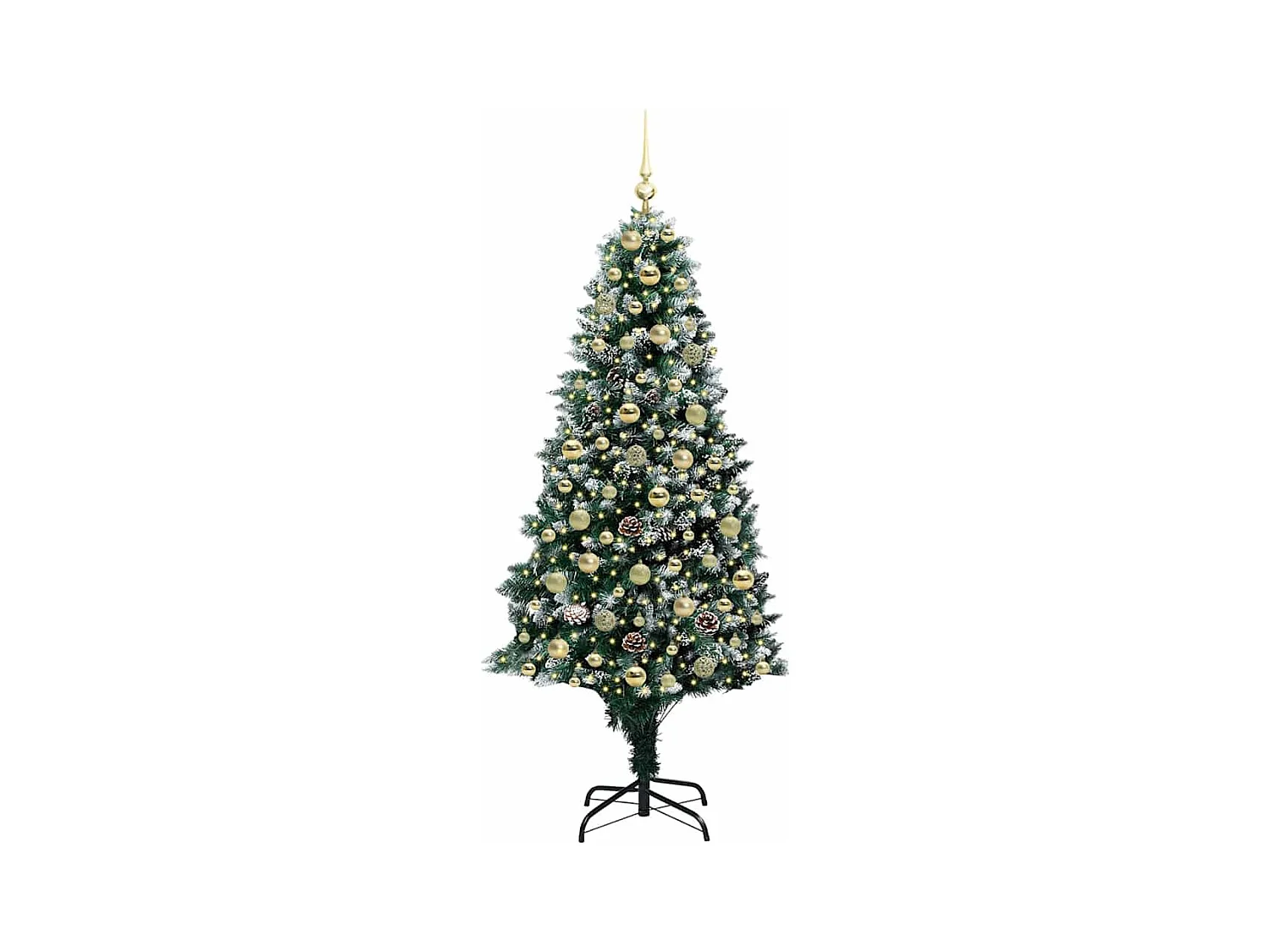 Sapin de Noël artificiel Vert 180 cm PVC, Acier et Plastique