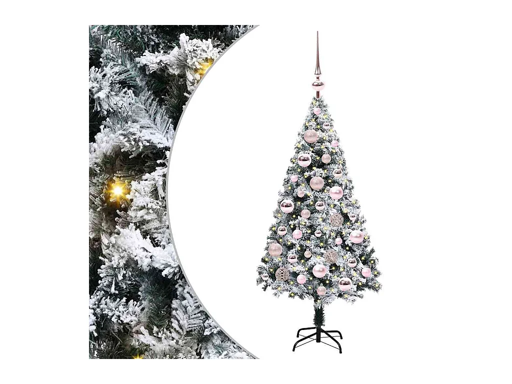 Sapin de Noël artificiel Vert 120 cm PVC, Acier et Plastique