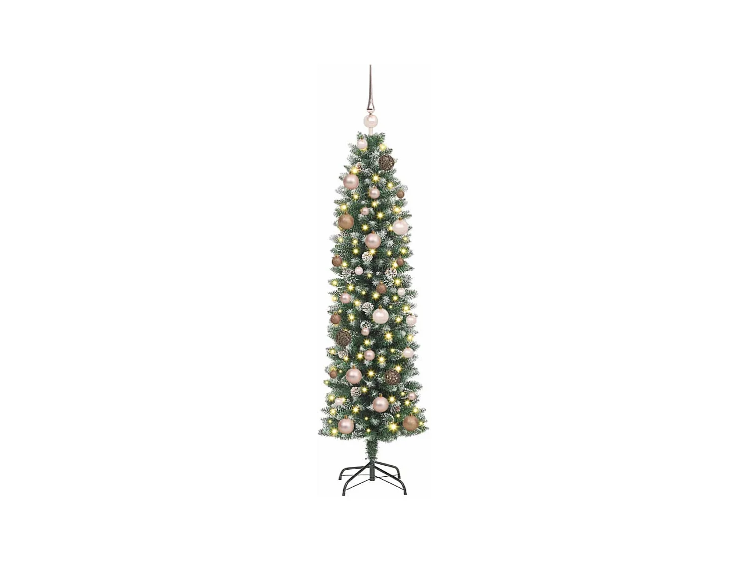 Arbre de Noël artificiel slim avec 150 LED Vert 150 cm