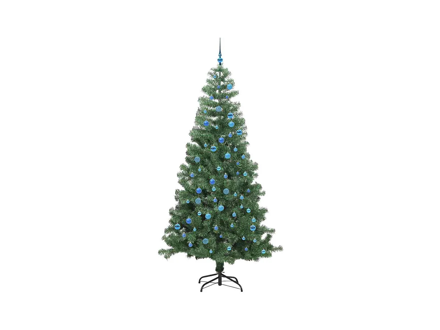 Árbol de Navidad con 300 LED con soporte Verde 240 cm PVC