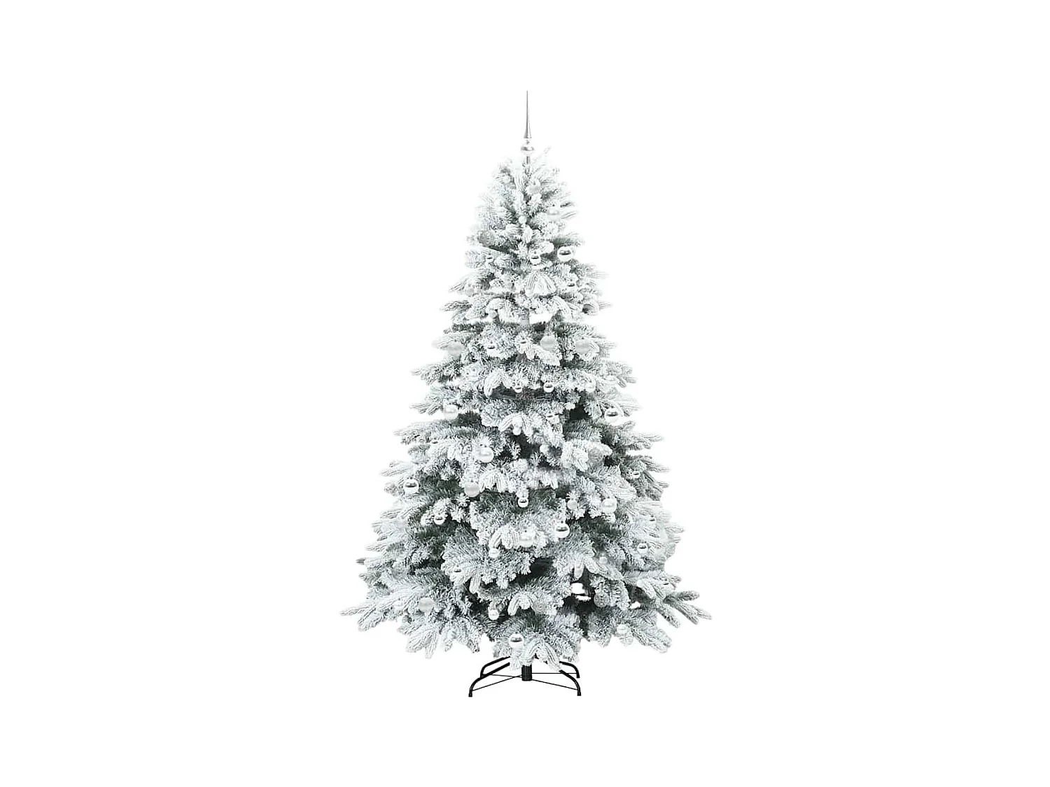 Árbol de Navidad artificial con 300 LED Verde 210 cm PE y PVC
