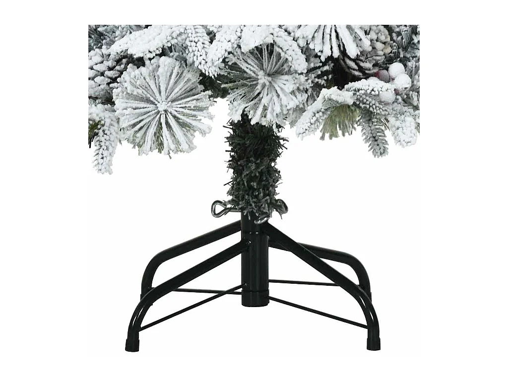 Kunstmatige Hinged Kerstboom met 150 LED Groen 120 cm PE en PVC