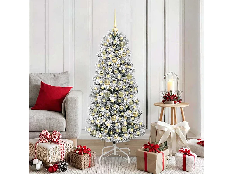Árbol de Navidad artificial con ramas articuladas 150 cm PVC