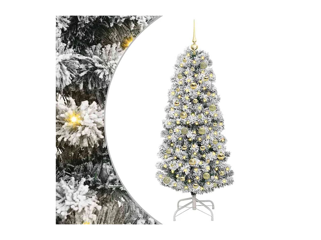 Árbol de Navidad artificial con ramas articuladas 150 cm PVC