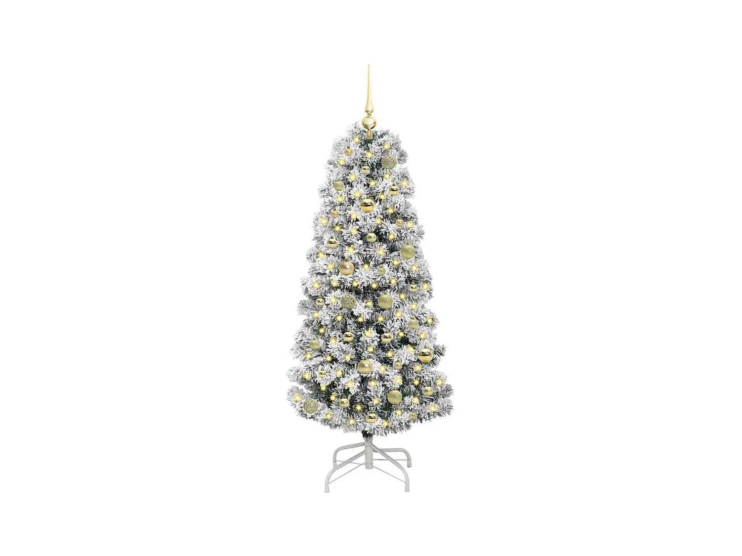 Árbol de Navidad artificial con ramas articuladas 150 cm PVC