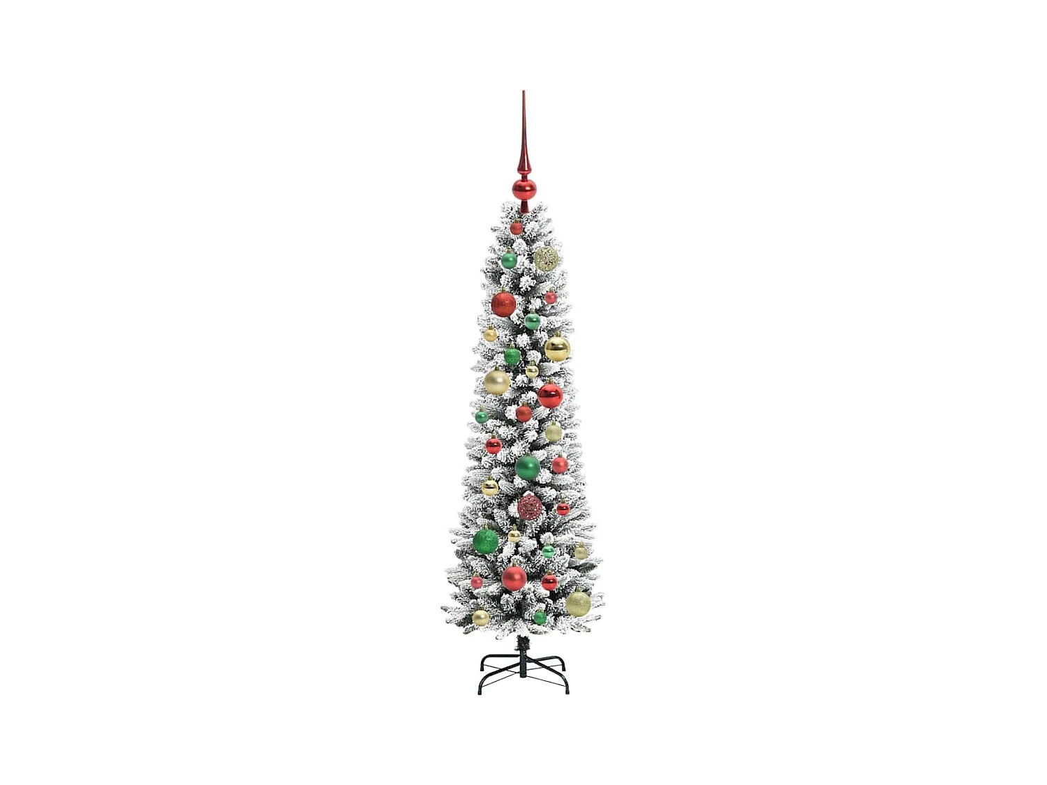 Árvore de Natal Artificial com 150 LEDs Verde e branco 120 cm