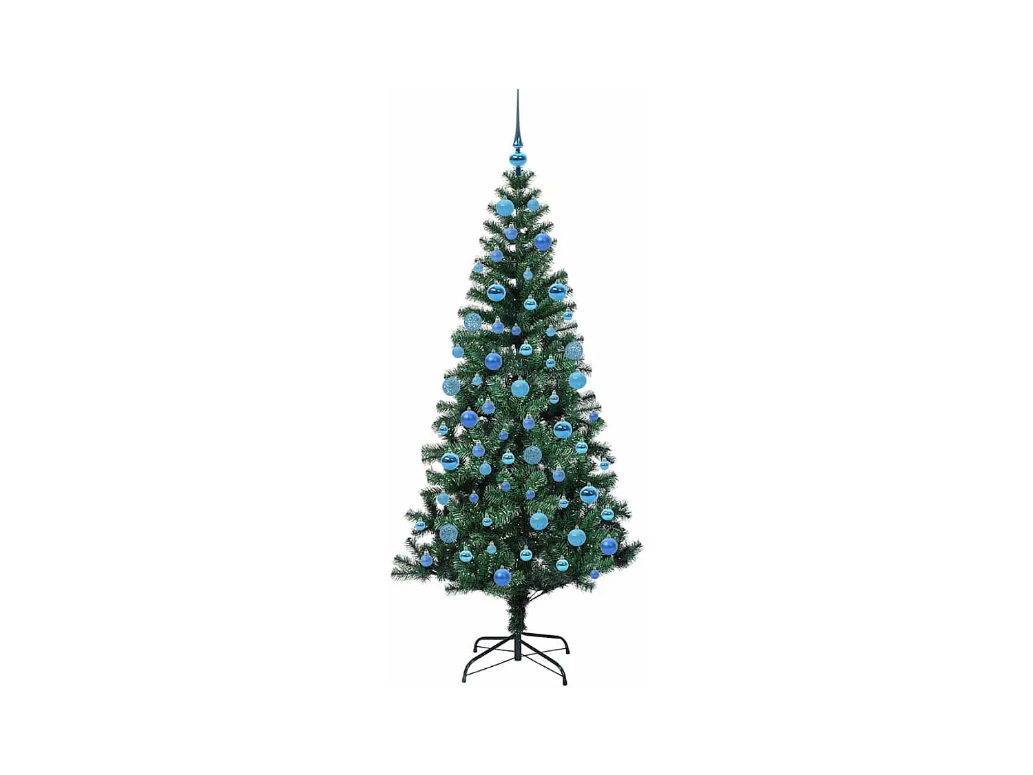 Sapin de Noël artificiel pré-éclairé Vert 180 cm PVC