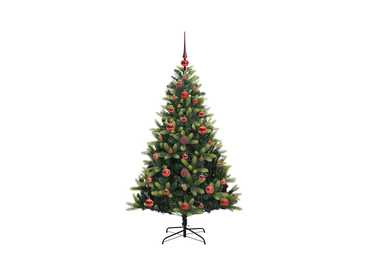 Arbre de Noël artificiel à charnières 150 LED Vert 120 cm