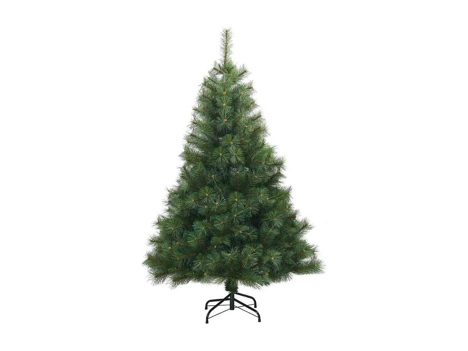 Kunstkerstboom met 150 LED met standaard Groen 150 cm PE en PVC