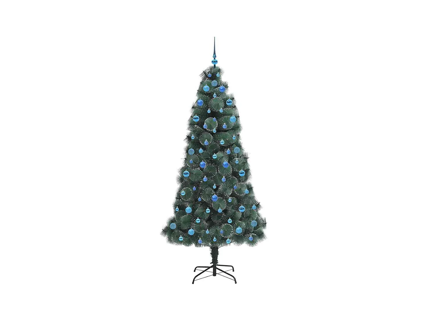 Árbol de Navidad Artificial Pre-iluminado con Juego de Bolas