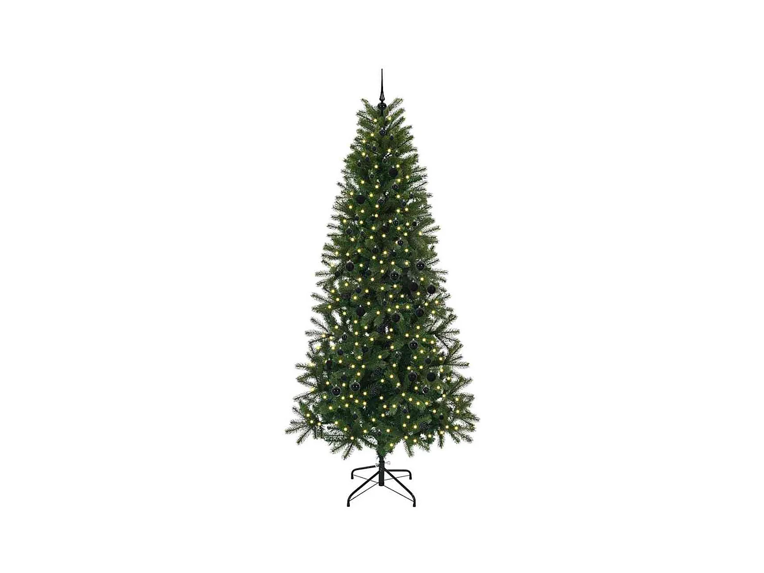 Árbol de Navidad artificial con 300 LED Verde 240 cm PE y PVC
