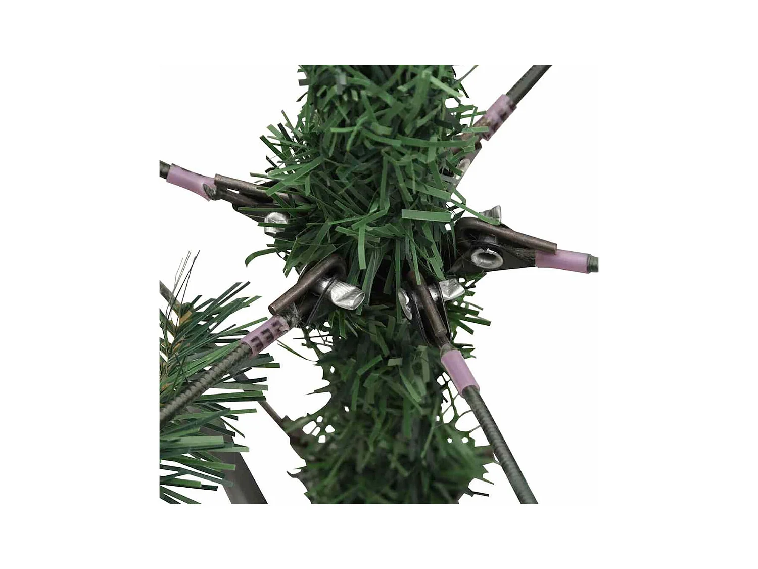 Árbol de Navidad artificial con ramas plegables y conos 240 cm