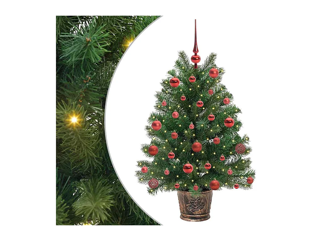 Sapin de Noël artificiel avec 150 LED Vert 95 cm PE et PVC