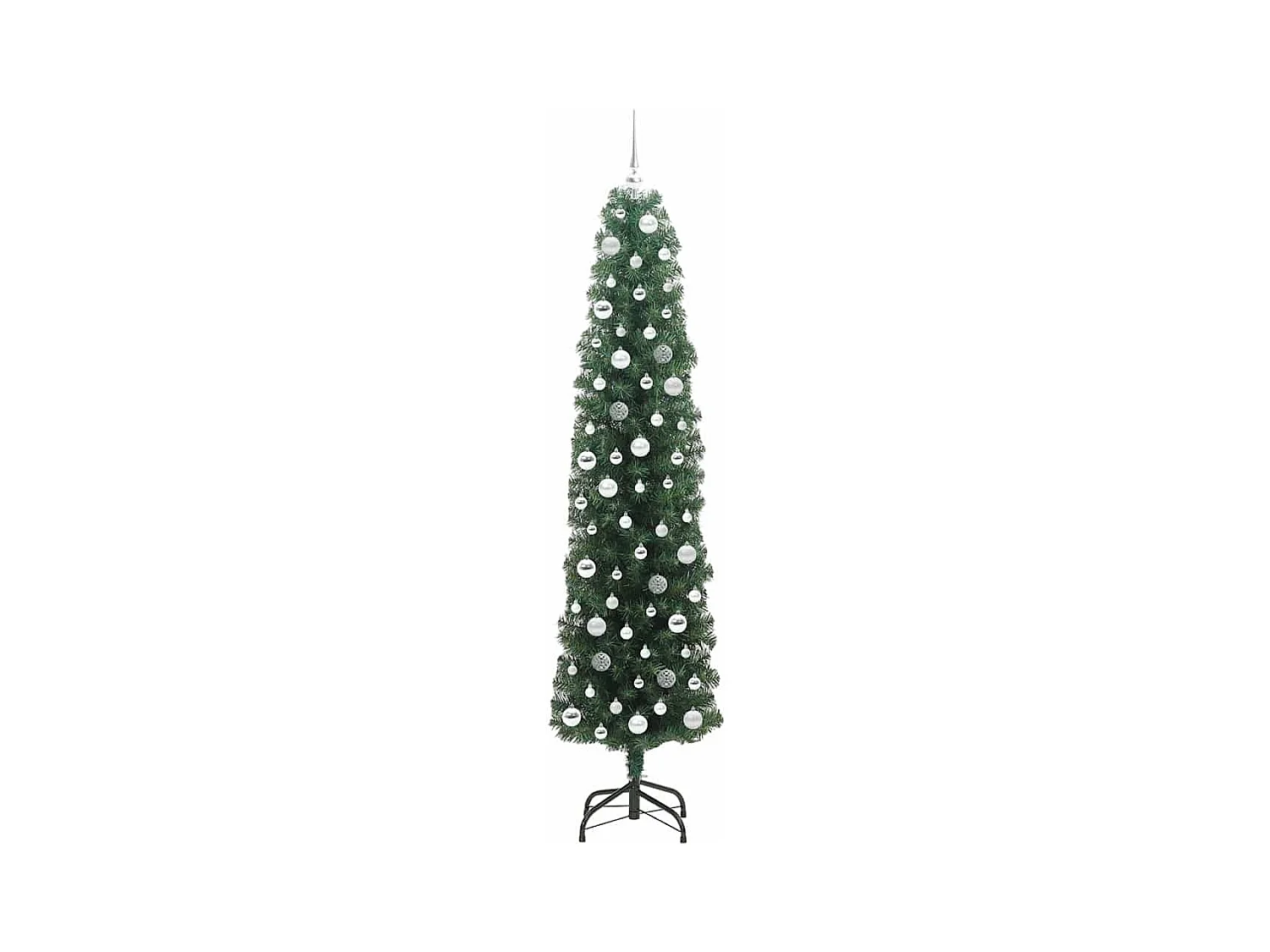 Sapin de Noël artificiel Vert 210 cm PVC et acier et plastique