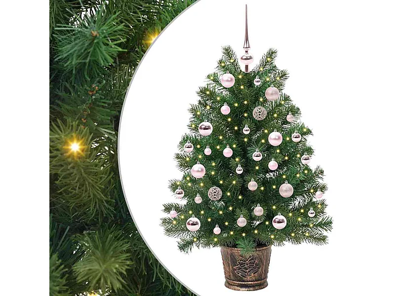 Sapin de Noël artificiel avec 150 LED Vert 95 cm PE et PVC