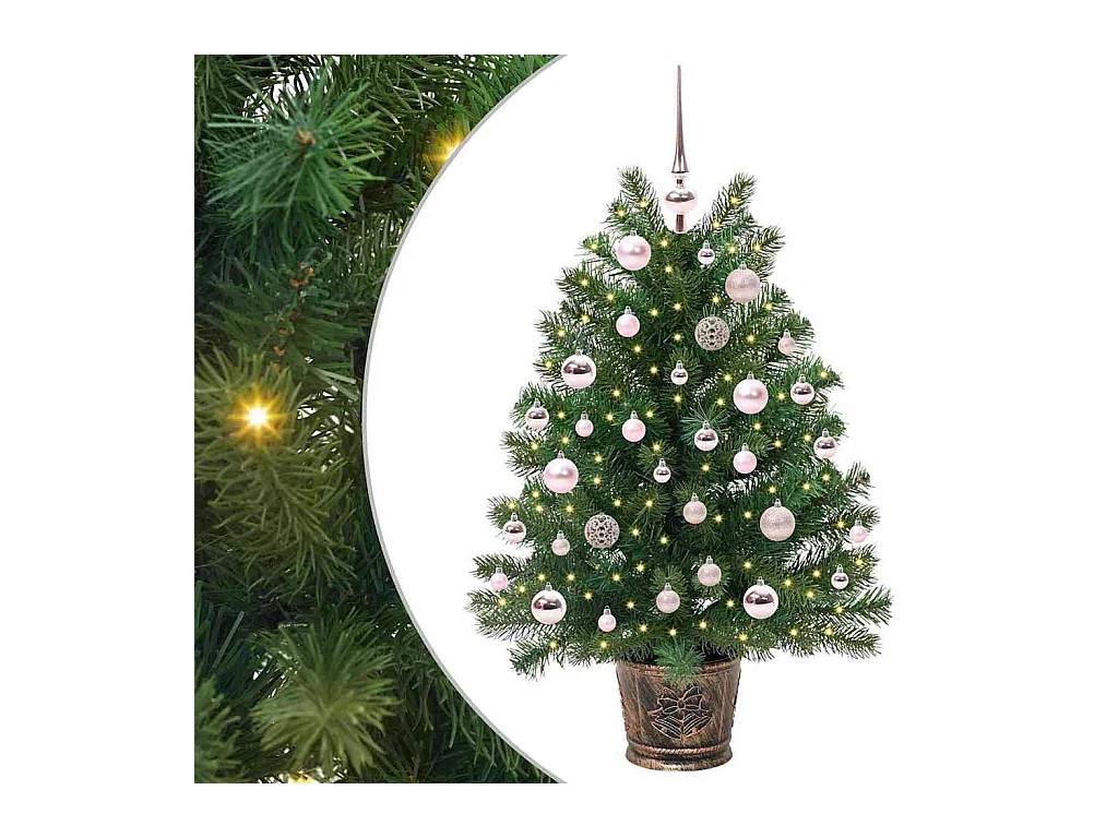 Sapin de Noël artificiel avec 150 LED Vert 95 cm PE et PVC