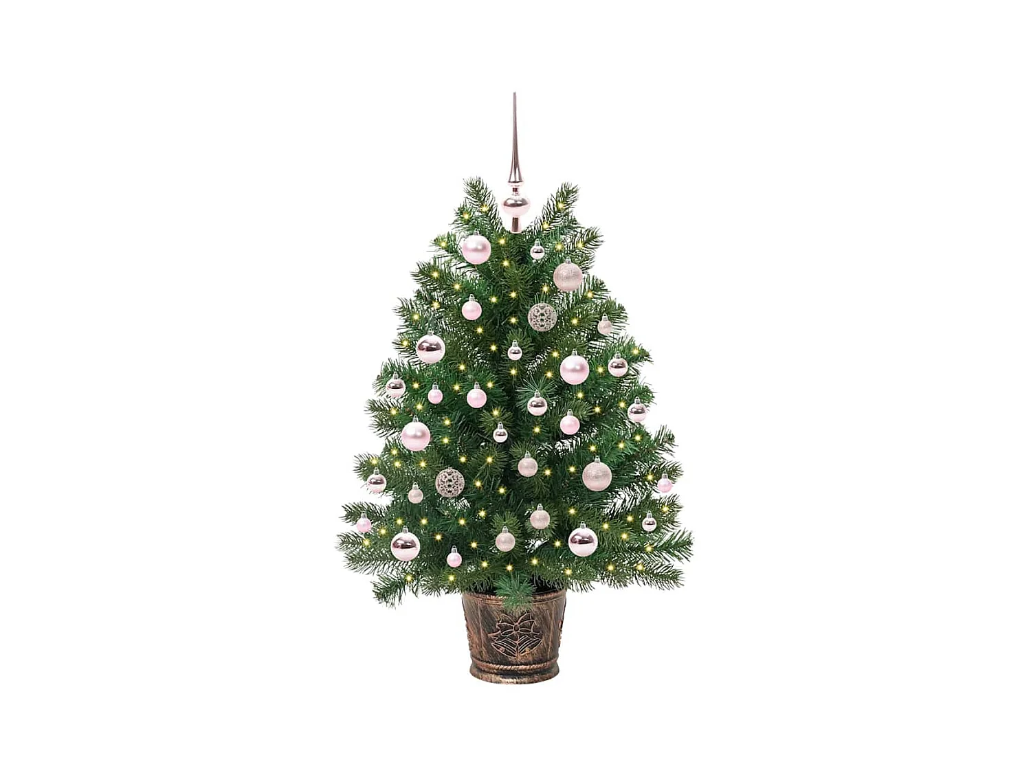 Sapin de Noël artificiel avec 150 LED Vert 95 cm PE et PVC