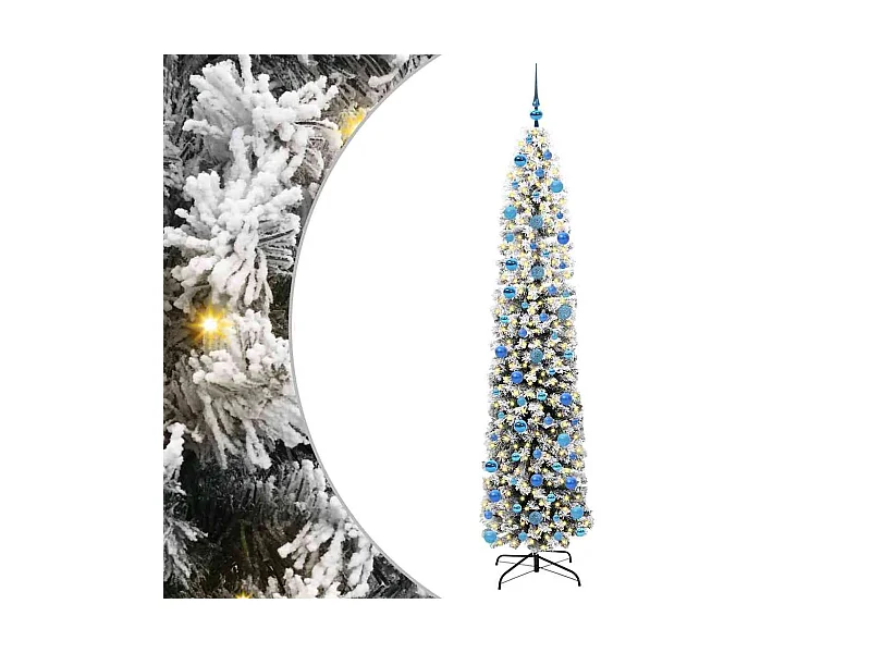 Sapin de Noël artificiel Vert 240 cm PVC et acier et plastique