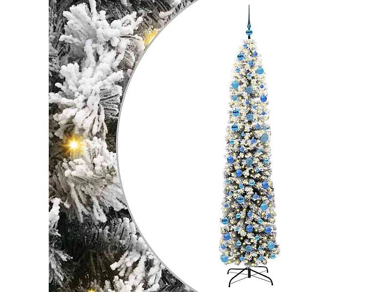 Sapin de Noël artificiel Vert 240 cm PVC et acier et plastique