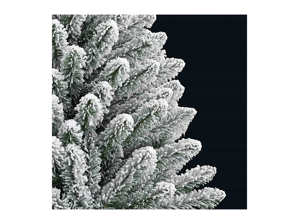 Sapin de Noël artificiel Vert et blanc 150 cm PVC et métal