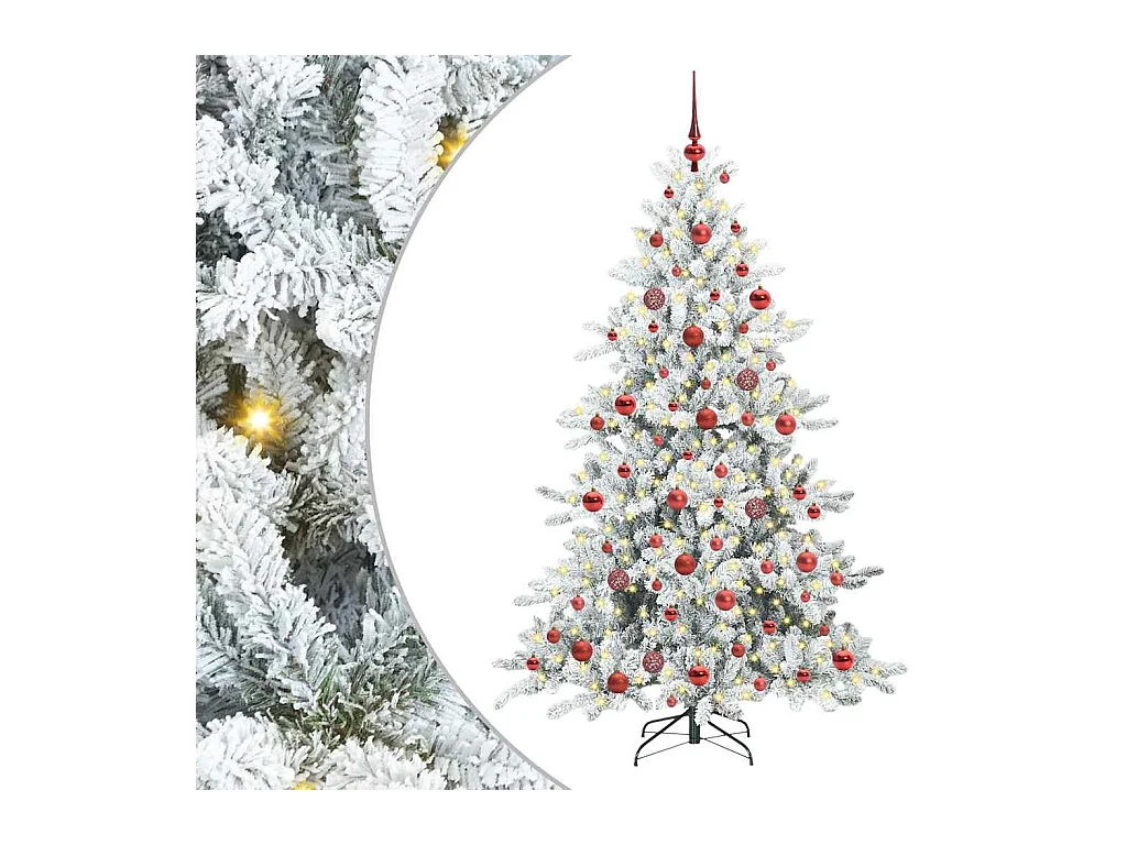 Sapin de Noël Artificiel à Branches Articulées 180 cm PVC
