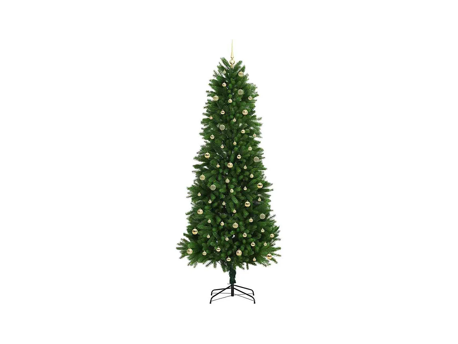 Sapin de Noël avec 300 LED avec support Vert 240 cm PE