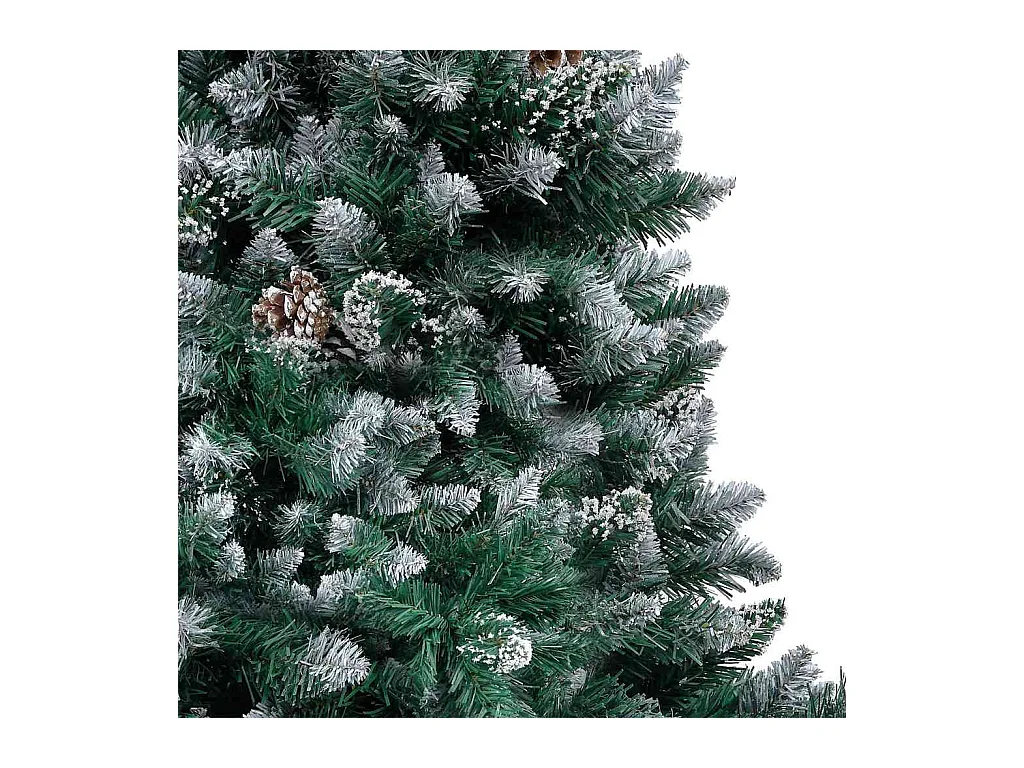 Árbol de Navidad artificial Verde 180 cm PVC y Acero y Plástico