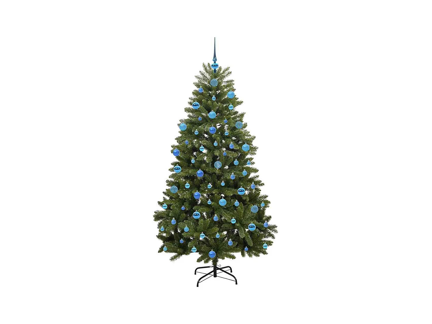 Árvore de Natal Artificial Verde 180 cm PVC e Metal