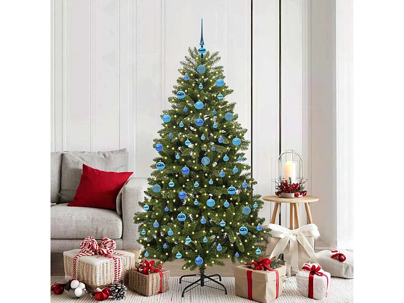 Kunstkerstboom Groen 180 cm PVC en Metalen