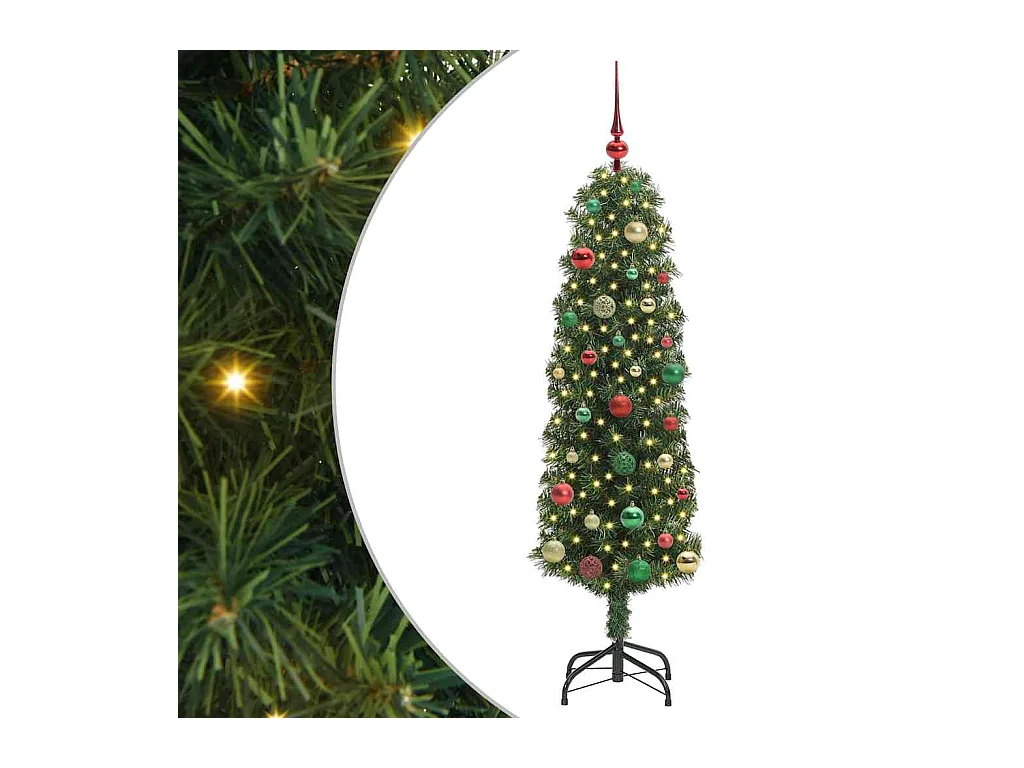 Árvore de Natal Artificial Verde 150 cm PVC e Aço e Plástico
