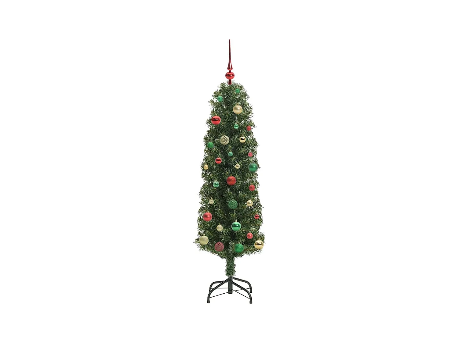 Árvore de Natal Artificial Verde 150 cm PVC e Aço e Plástico