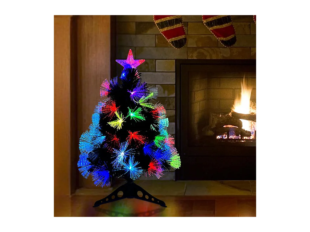 Kunstkerstboom met decoratieve touwlichten Groen 64 cm PVC