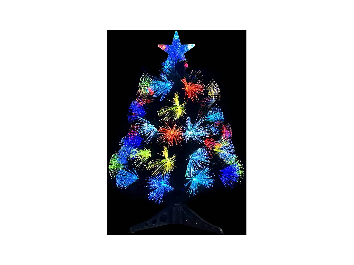 Kunstkerstboom met decoratieve touwlichten Groen 64 cm PVC