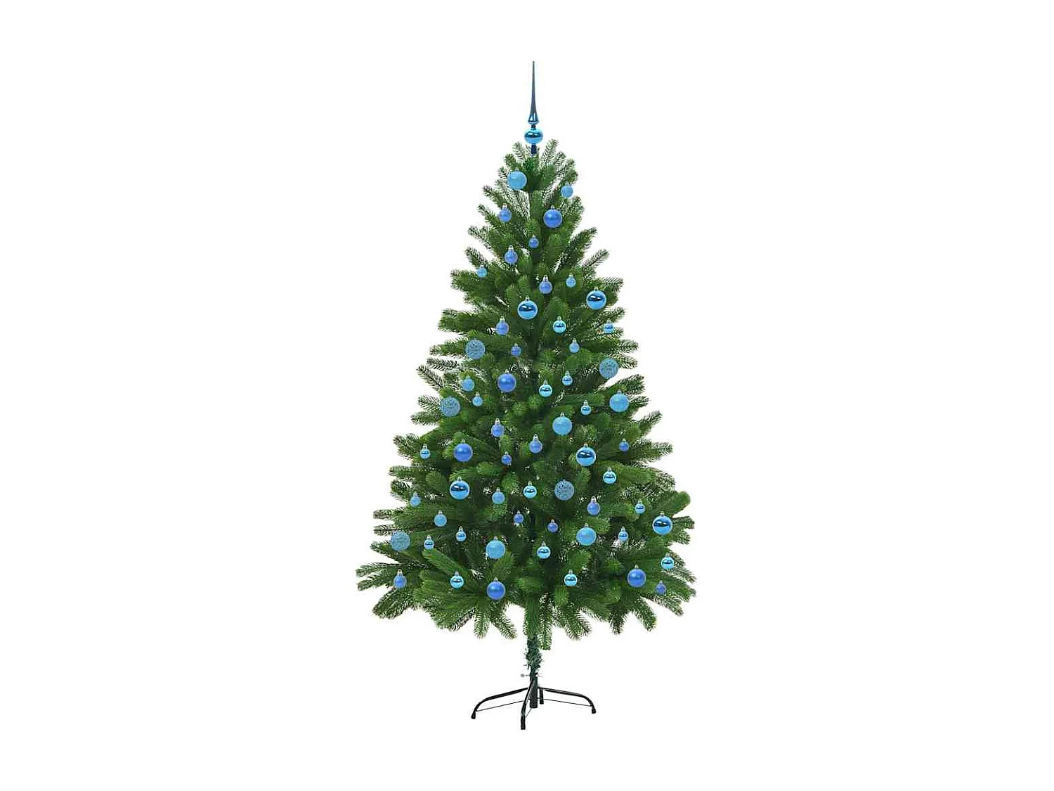 Árvore de Natal com 300 LEDs com suporte Verde 180 cm PE