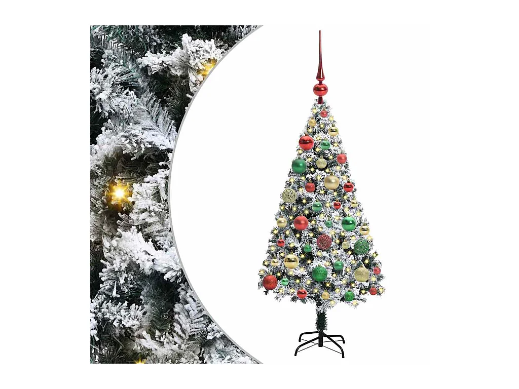 Sapin de Noël artificiel Vert 120 cm PVC, Acier et Plastique