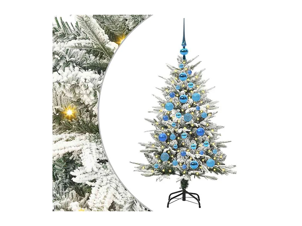 Árvore de Natal Artificial Pré-iluminada com Conjunto de Bolas