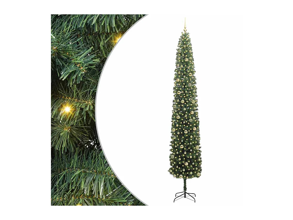 Árbol de Navidad artificial Verde 300 cm PVC, Acero y Plástico