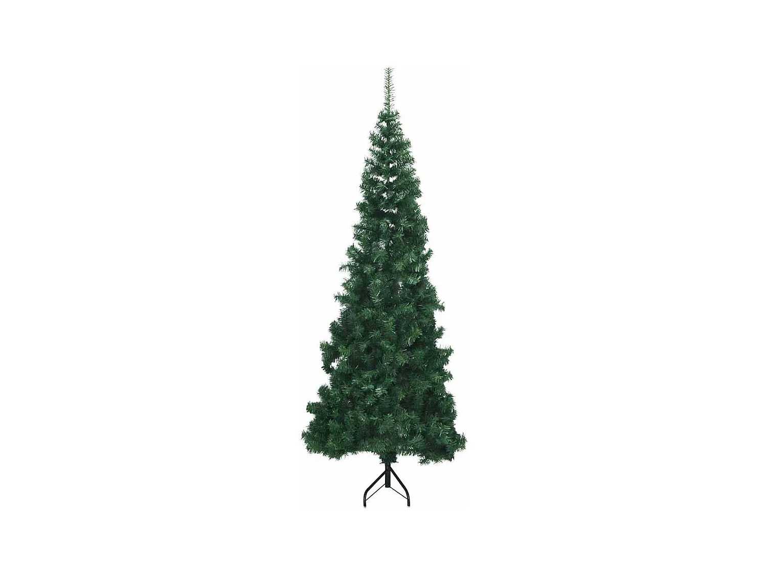 Árbol de Navidad Artificial de Esquina Verde 180 cm PVC y Metal