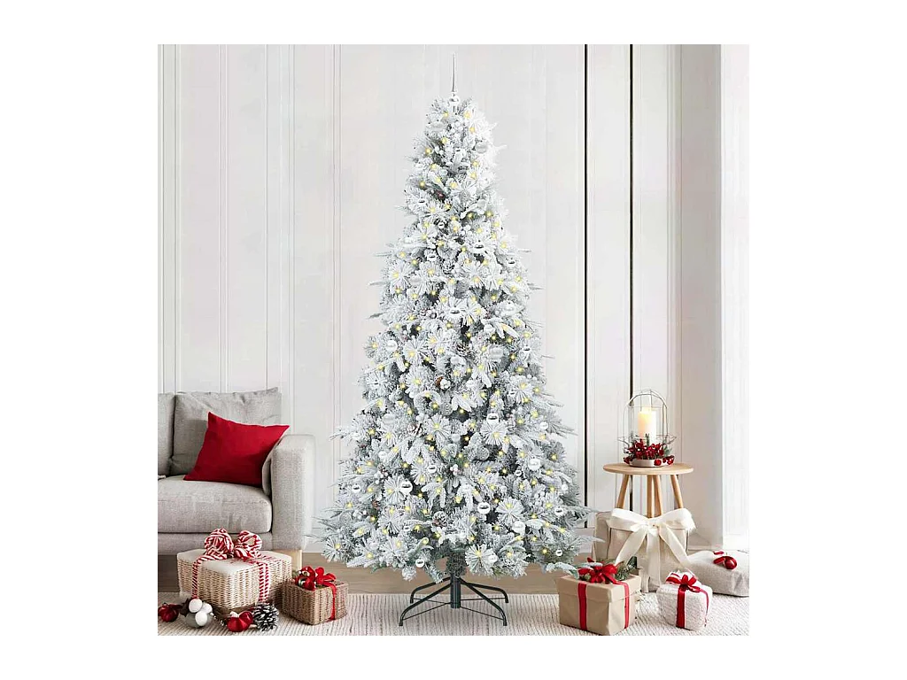 Sapin de Noël Artificiel à Branches Articulées Vert 240 cm