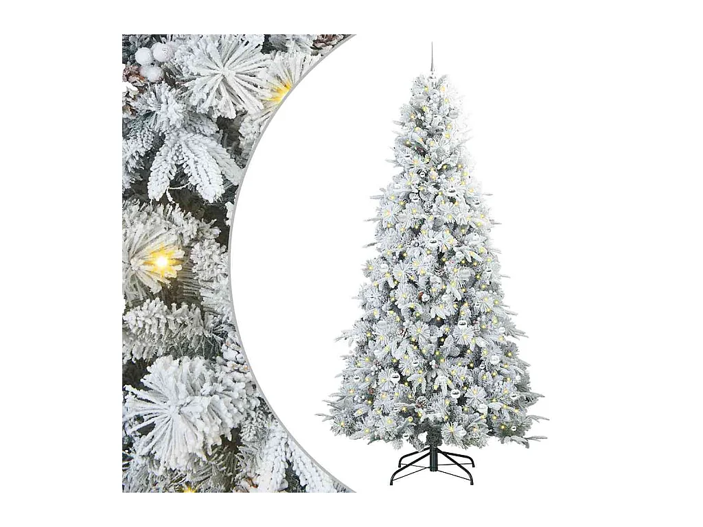 Sapin de Noël Artificiel à Branches Articulées Vert 240 cm